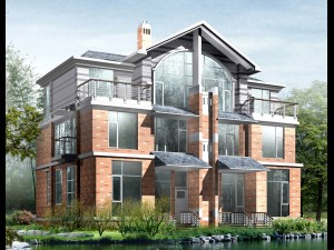 city - stylish two-seat villa 53 3D-Modell