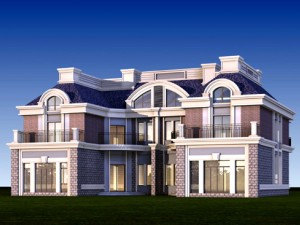 city - stylish two-seat villa 65 Modèle 3D