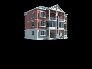 city - stylish two-seat villa 71 Modèle 3D