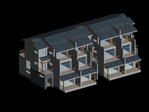city - stylish two-seat villa 80 3D-Modell