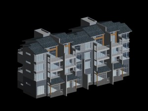 city - stylish two-seat villa 81 3D Model