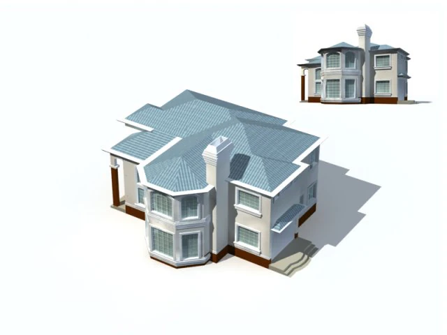 city - villa 1101 3D Model .c4d .max .obj .3ds .fbx .stl .blend 