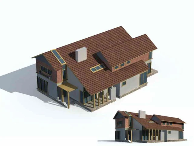 city - villa 1106 3D Model .c4d .max .obj .3ds .fbx .stl .blend 