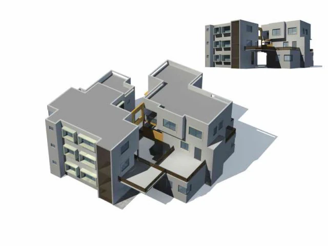 city - villa 1139 3D Model .c4d .max .obj .3ds .fbx .stl .blend 
