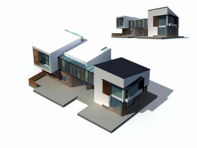 city - villa 1147 3D Model .c4d .max .obj .3ds .fbx .stl .blend 
