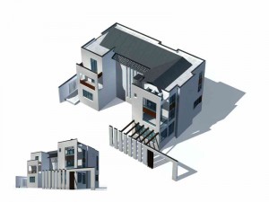 city - villa 1154 3D-Modell