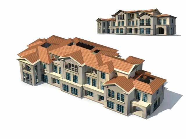 city - villa 1165 Modèle 3D .c4d .max .obj .3ds .fbx .stl .blend 