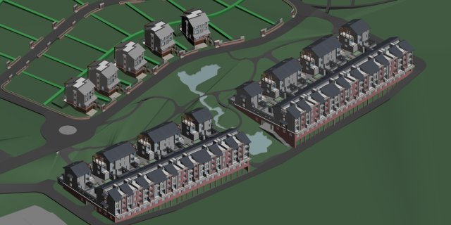 city - villa 1176 3D-Modell .c4d .max .obj .3ds .fbx .stl .blend 