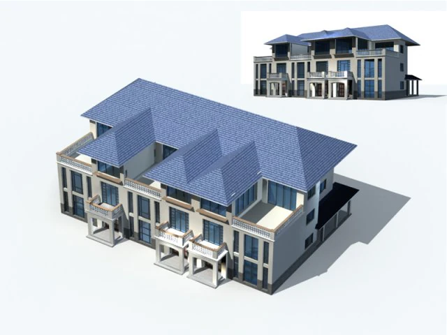 city - villa 1177 3D Model .c4d .max .obj .3ds .fbx .stl .blend