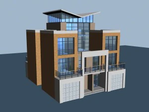 city - villa 1178 3D Model