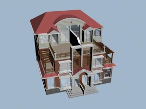 city - villa 1179 3D Model