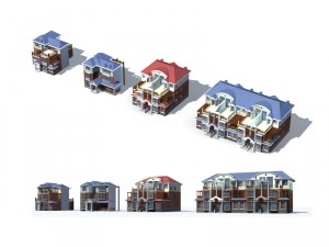 city - villa 1180 Modelo 3D