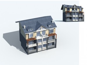 city - villa 1182 3D Model