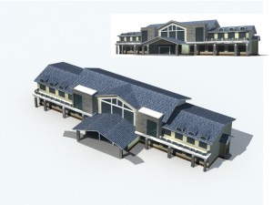 city - villa 1183 Modèle 3D