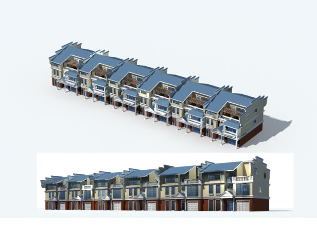 city - villa 1189 Modelo 3D .c4d .max .obj .3ds .fbx .stl .blend 