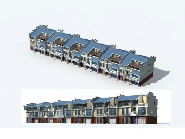 city - villa 1189 3D Model .c4d .max .obj .3ds .fbx .stl .blend 
