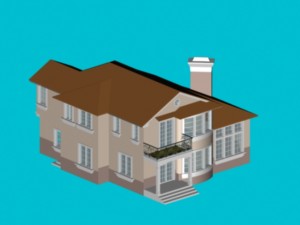city - villa 11102 3D 模型