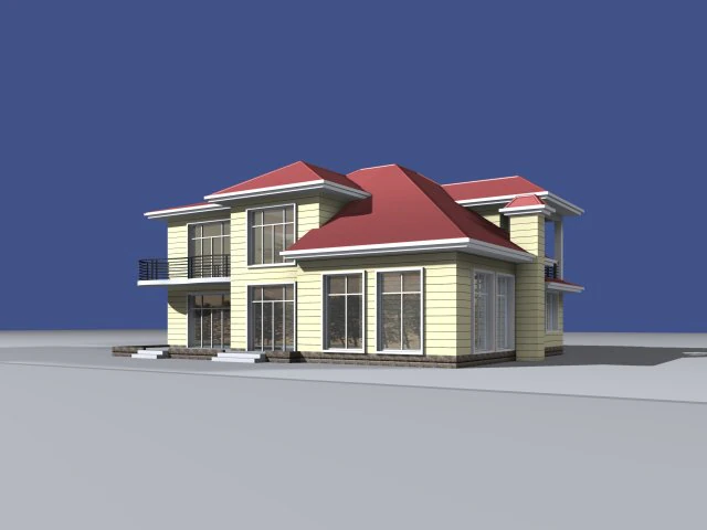 city - villa 11105 3D Model .c4d .max .obj .3ds .fbx .stl .blend 