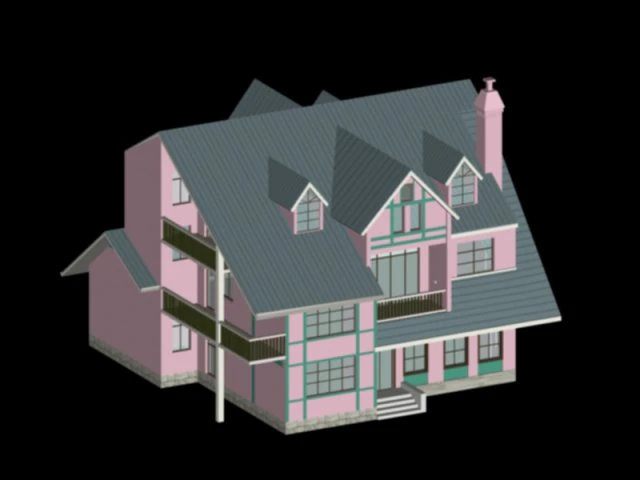 city - villa 11111 3D Model .c4d .max .obj .3ds .fbx .stl .blend 