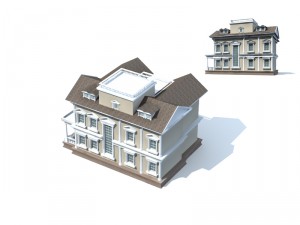 city - villa 11115 3D Model