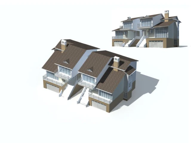 city - villa 11116 3D Model .c4d .max .obj .3ds .fbx .stl .blend 