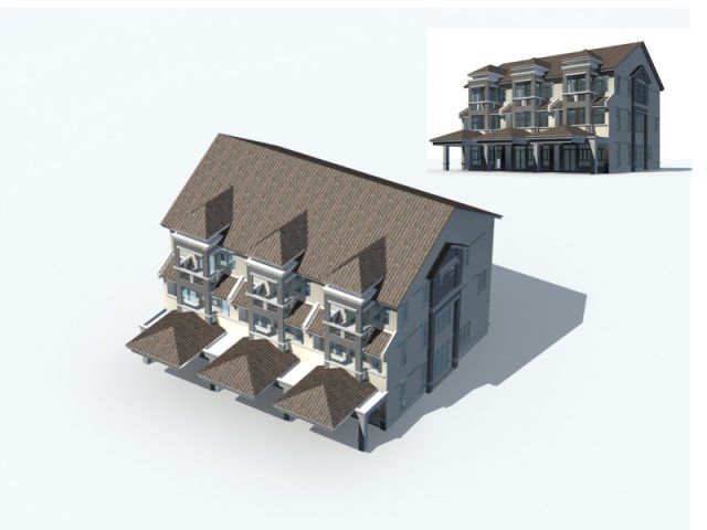 city - villa 11118 3Dモデル .c4d .max .obj .3ds .fbx .stl .blend 