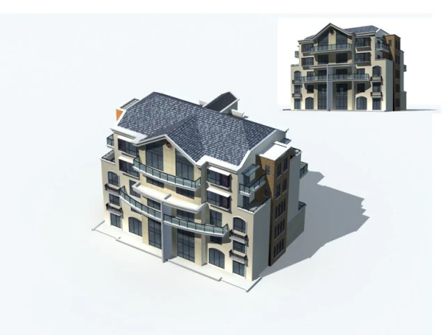 city - villa 11120 3D Model .c4d .max .obj .3ds .fbx .stl .blend 