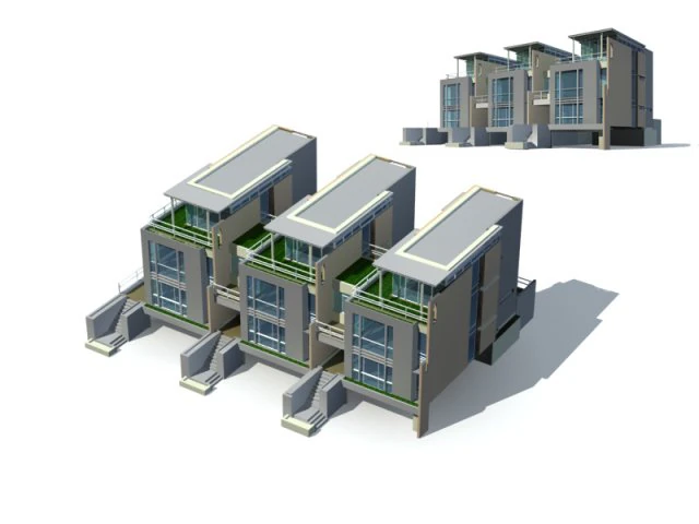 city - villa 11122 3D Model .c4d .max .obj .3ds .fbx .stl .blend 