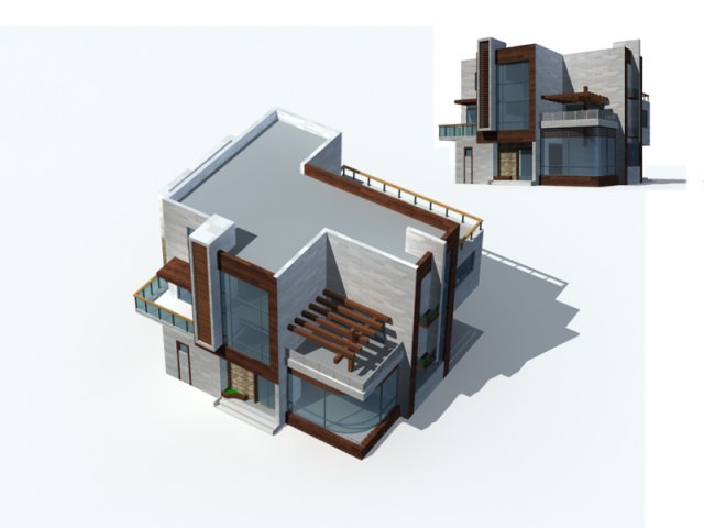 city - villa 11123 3D 모델 .c4d .max .obj .3ds .fbx .stl .blend