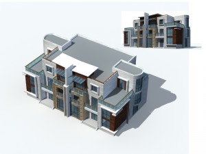 city - villa 11127 3D-Modell