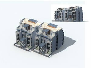city - villa 11128 3D 모델