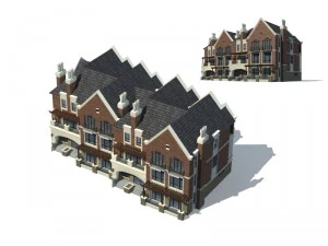 şehir - villa 11129 3D Model