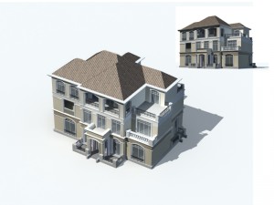 city - villa 11138 3D Модель