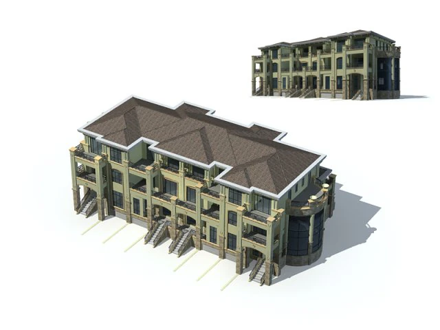 city - villa 11139 3D Model .c4d .max .obj .3ds .fbx .stl .blend 