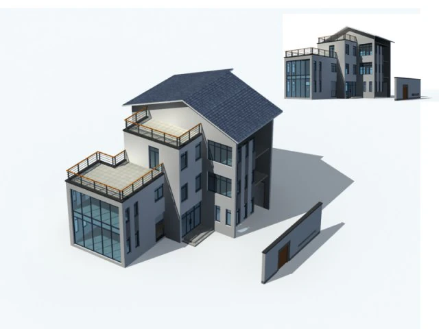 city - villa 11141 3D Model .c4d .max .obj .3ds .fbx .stl .blend 