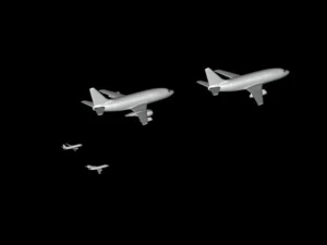 airport passenger airplane fighter helicopters - 02 3D Model