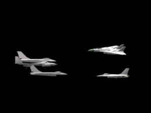 airport passenger airplane fighter helicopters - 04 3D 모델
