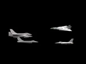 Helic&oacute;pteros de combate del avi&oacute;n de pasajeros del aeropuerto - 04 Modelo 3D