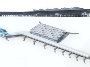 city bus terminal station design - 03 3D Model