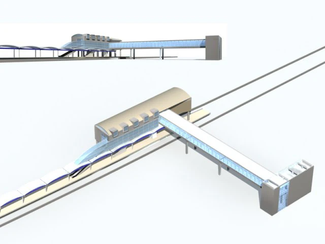 市バスターミナル駅デザイン - 08 3Dモデル .c4d .max .obj .3ds .fbx .stl .blend