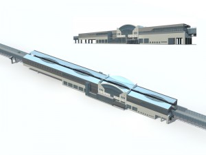 city bus terminal station design - 09 3D 모델