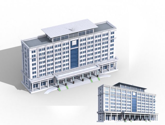 city office building construction avant-garde design hotel - 13 3D मॉडल .c4d .max .obj .3ds .fbx .stl .blend 
