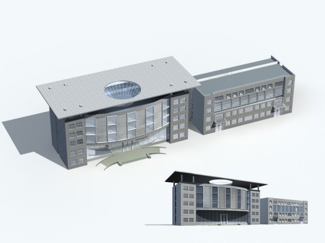 city office building construction avant-garde design hotel - 20 3D मॉडल .c4d .max .obj .3ds .fbx .stl .blend