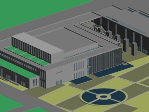 city office building construction avant-garde design hotel - 21 Modèle 3D