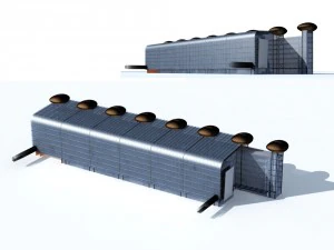 city office building construction avant-garde design hotel - 27 3D Model