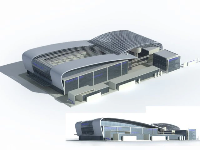 city office building construction avant-garde design hotel - 31 3D Model .c4d .max .obj .3ds .fbx .stl .blend 