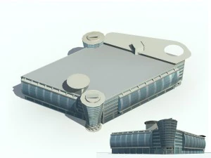 शहर कार्यालय भवन निर्माण अवंत-गार्डे डिज़ाइन होटल - 45 3D मॉडल