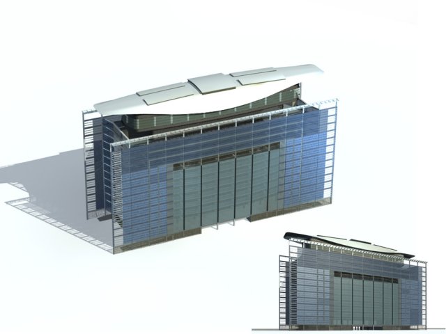 city office building construction avant-garde design hotel - 48 3D Model .c4d .max .obj .3ds .fbx .stl .blend 