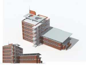 costruzione di edifici per uffici cittadini hotel di design all'avanguardia - 60 Modello 3D
