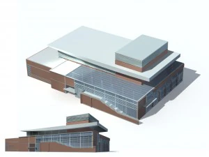 costruzione di edifici per uffici cittadini hotel di design all'avanguardia - 61 Modello 3D